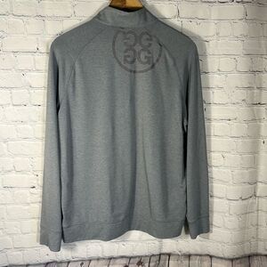 G/FORE Men's M Heather Grey Luxe Staple Midlayer G4MS21K79 Quarter Zip Gray